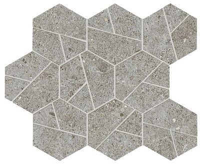 Мозаика Boost Stone Grey Mosaico Hex (25x28.5) A7CZ