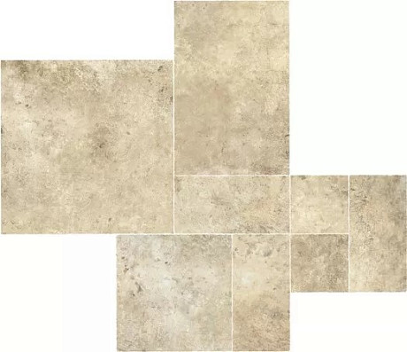 Мозаика Aix Blanc Kit Multiformato Tumbled (75x75) A04X