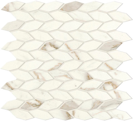 Мозаика Marvel Calacatta Prestigio Mos. Twist Silk (30.5x30.5) A4WP