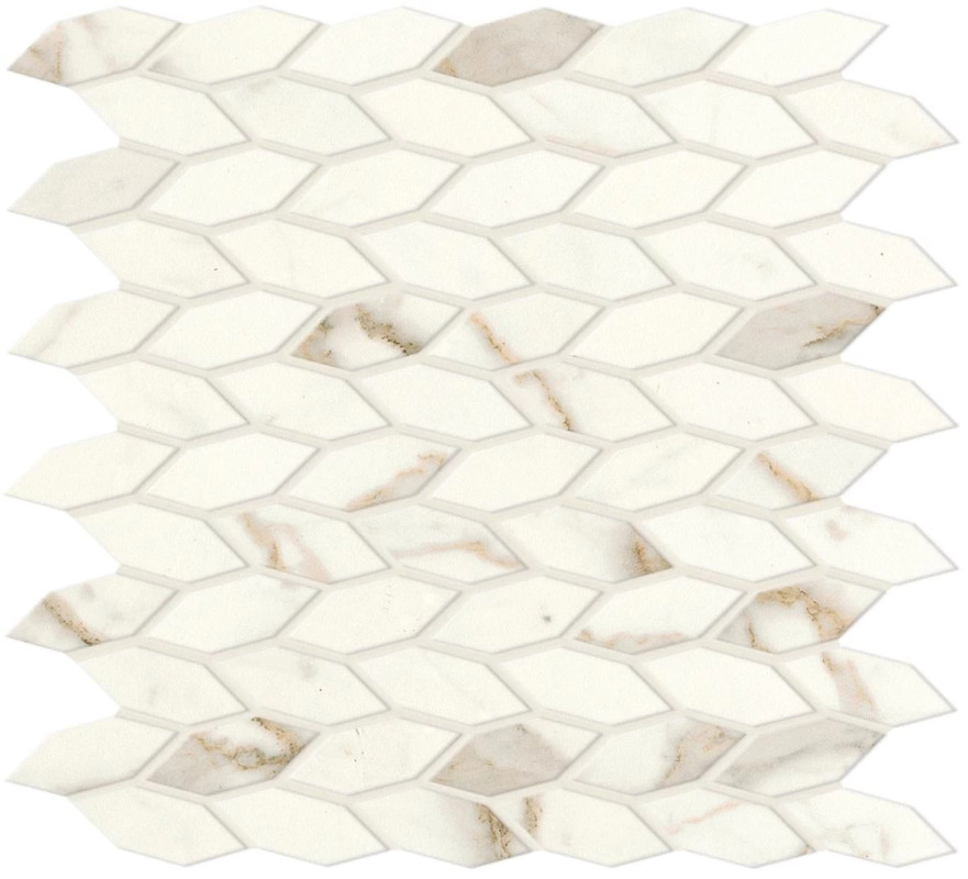 Мозаика Marvel Calacatta Prestigio Mos. Twist Silk (30.5x30.5) A4WP A4WP