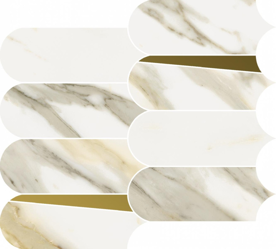 Мозаика Stellaris Calacata Gold Mosaico Elegant (32.5x36.1) 620110000230