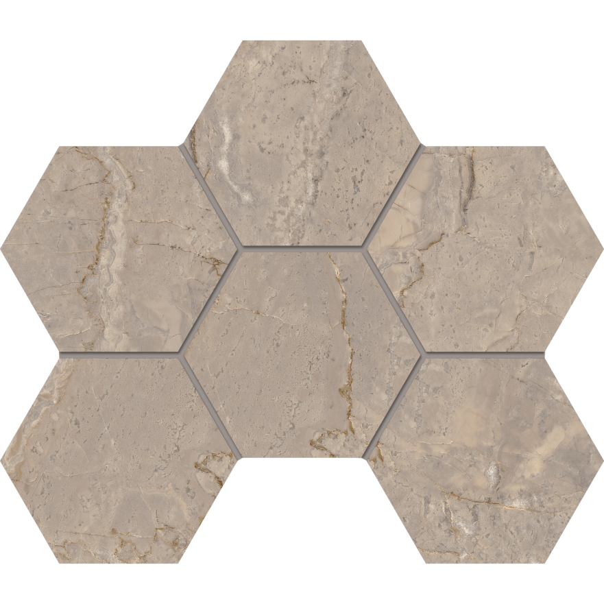 Мозаика BR02 Hexagon (25x28,5) полиров. BR 02