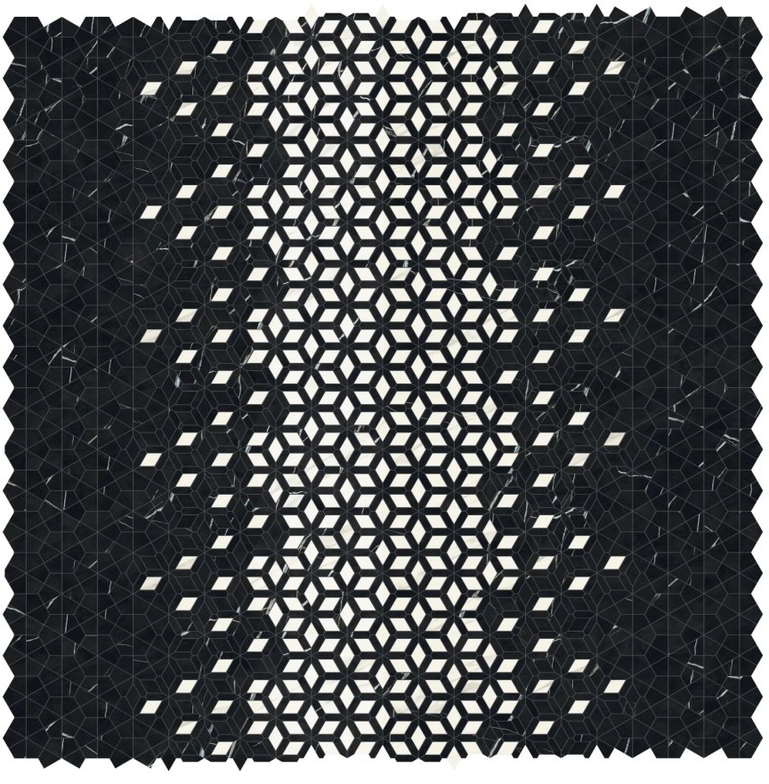 Мозаика Marvel Meraviglia Black Origin Diamond Lapp. AJQ8 (46.6x284.6) AJQ8