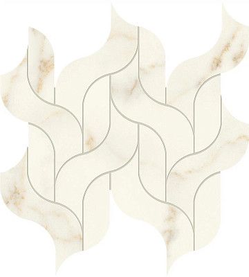 Мозаика Marvel Calacatta Apuano Mosaico Waterfall Lappato (27.7x30.5) AF8R