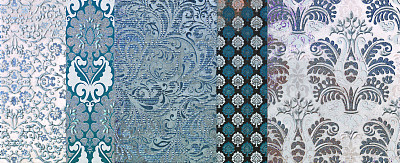 Декор Sh05dc Shine Batik Turchese Decoro C (24х59)