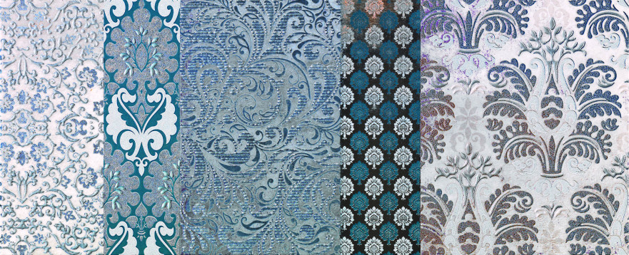 Декор Sh05dc Shine Batik Turchese Decoro C (24х59) SH05DC