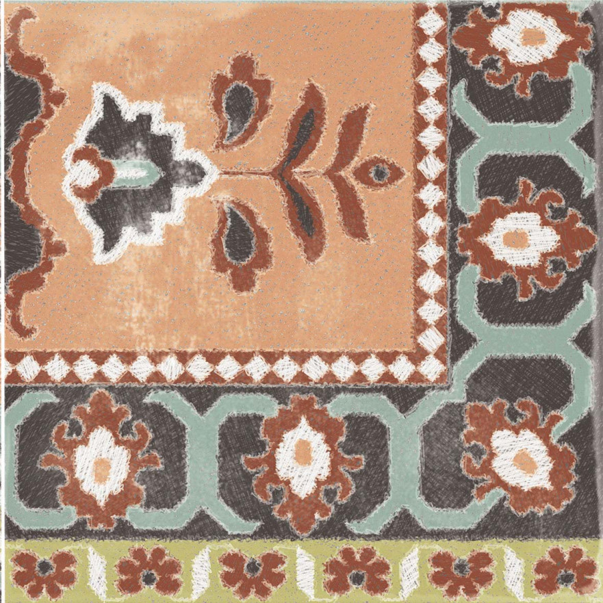 Керамогранит Play Carpet mix multicolor PF60003351 (20x20) PF60003351
