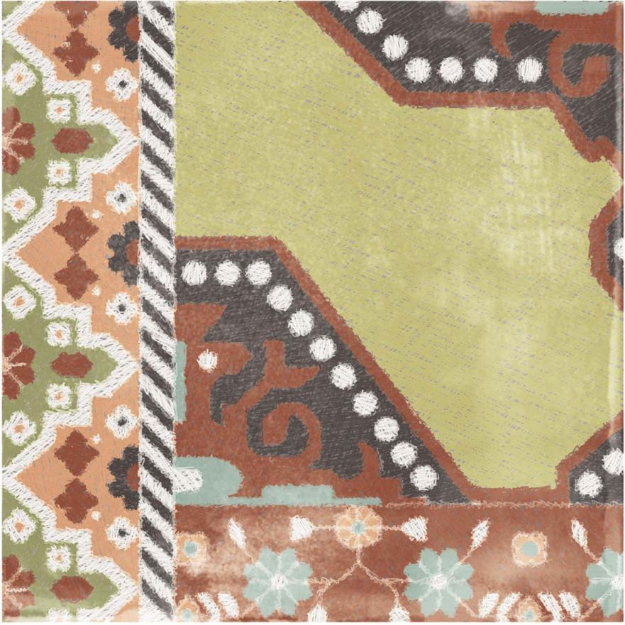 Керамогранит Play Carpet mix multicolor PF60003351 (20x20) PF60003351