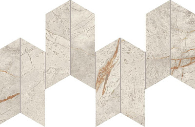 Marvel Diva White Everest Mosaico Chevron  Velvet AYD4