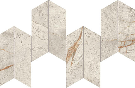 Marvel Diva White Everest Mosaico Chevron  Velvet AYD4