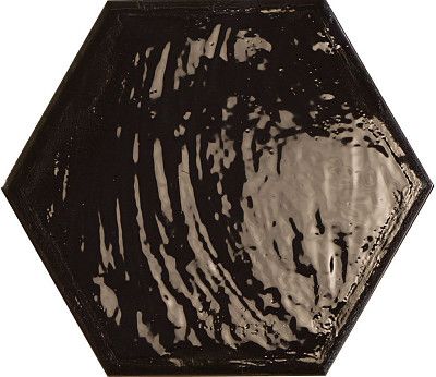 Керамогранит Rain Nero Hex 19,8*22,8