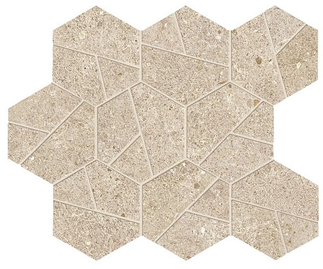 Мозаика Boost Stone Cream Mosaico Hex (25x28.5) A7CV