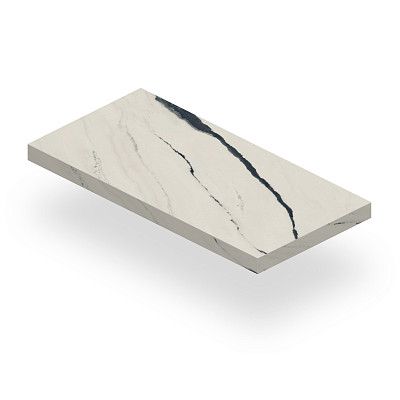 Ступень угловая левая Forte Dei Marmi Panda White Scal. Ang. SX(33x160)