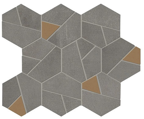 Мозаика Boost Smoke Mosaico Hex Yellow (25x28.5) AN68