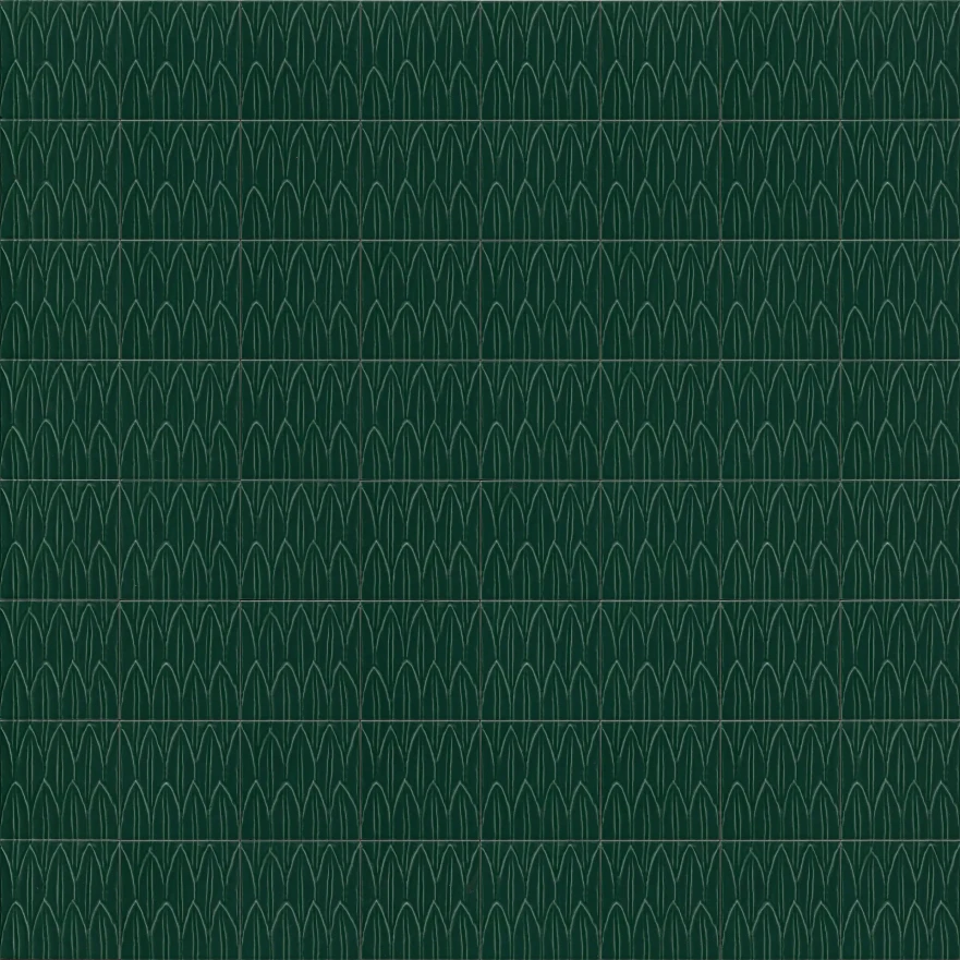Керамогранит R9RE Struttura Foglia Verde 3D 15x15 R9RE