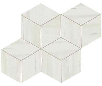 Мозаика Marvel Bianco Dolomite Mosaico Esag. Lapp. (30x35) AS2G