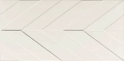 Керамическая плитка 4D Chevron White Matt Rett 40х80