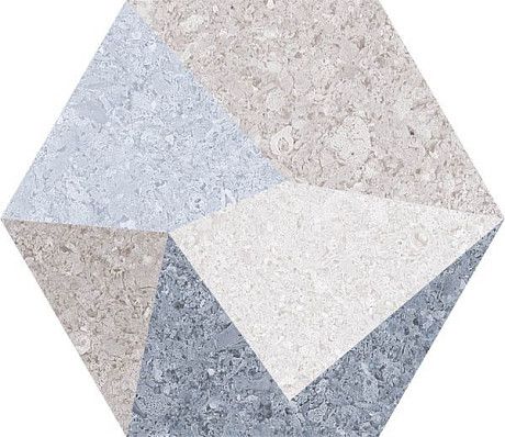 Керамогранит Kaleidos Blue Hex (22x25)