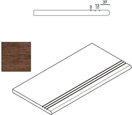 Ступень закругленная Pepper Gradino Round Grip 620040000034 (30x60)