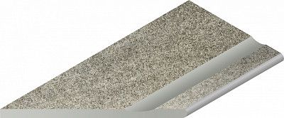 Бортик с выемкой левый закругленный Нор.сильвер 620090001062 (30x60)