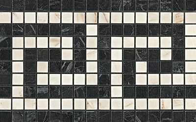 Мозаика Marvel Noir/Cremo Greca Mosaico (18.5x30) ADRJ