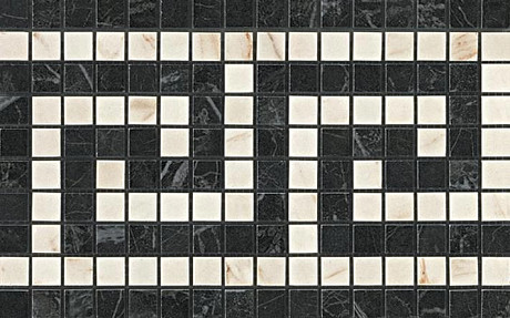 Мозаика Marvel Noir/Cremo Greca Mosaico (18.5x30) ADRJ