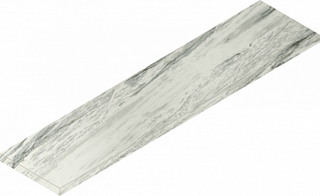 Ступень угловая левая Skyfall Bianco Paradiso Scalino Sx 620070001559 (33x120)
