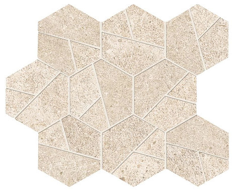Мозаика Boost Stone Ivory Mosaico Hex (25x28.5) A7CU
