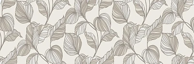 Керамическая плитка RA6Z Decoro Edera Beige Touch Rett 30x90