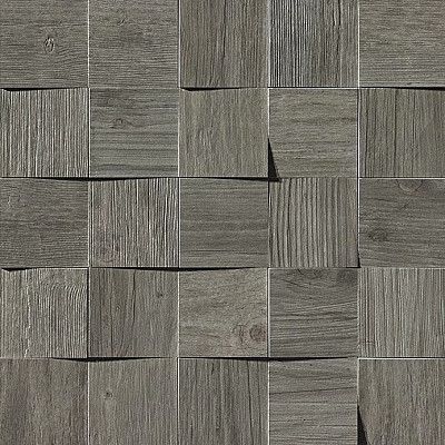 Мозаика Axi Grey Timber Mosaico 3D (35x35) AMV4