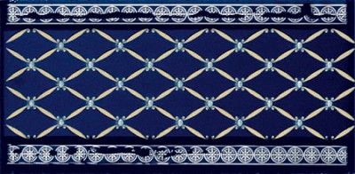 Бордюр CENEFA DELIS COBALTO SILVER (10x20) S001231