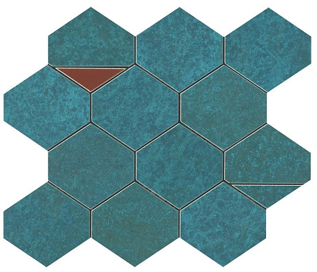 Мозаика Blaze Verdigris Mosaico Nest (25.8x29.4) 9BNV