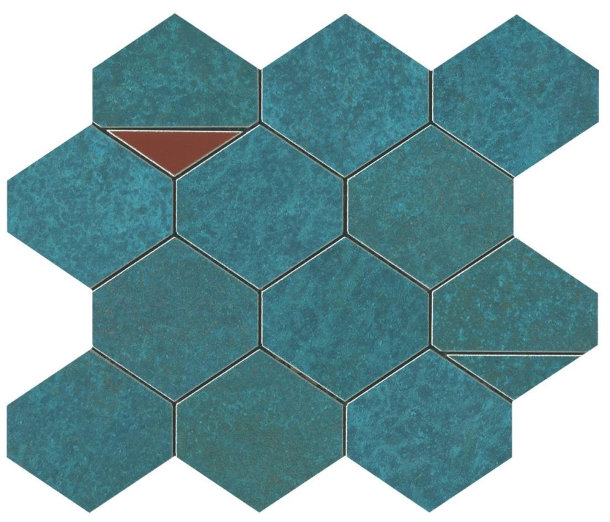 Мозаика Blaze Verdigris Mosaico Nest (25.8x29.4) 9BNV 9BNV