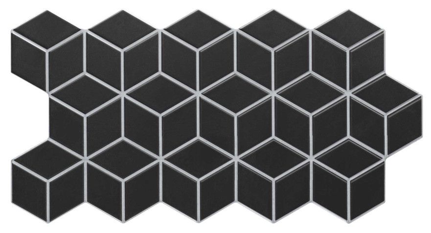 Керамогранит Rhombus Black (26.5x51) RLD000030