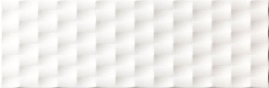 Керамическая плитка Lumen white pyramid lux GV010PL (25x75) GV010PL
