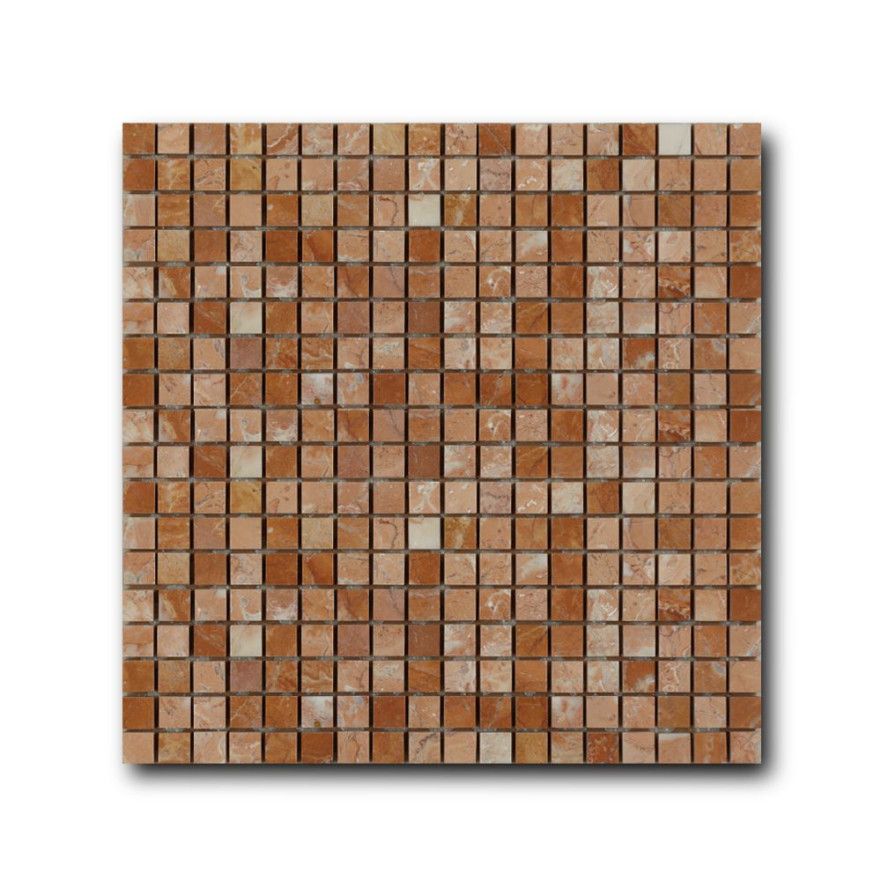 Мозаика из натурального камня Art Natura Marble Mosaic Rosa Tea mm-rosatea (15x15) mm-rosatea