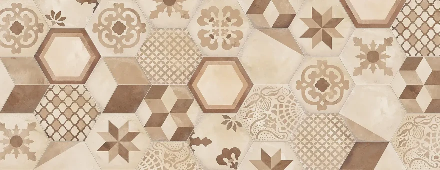 Керамогранит Mix Decori Esagonо Vers. C 25х21,6 0603