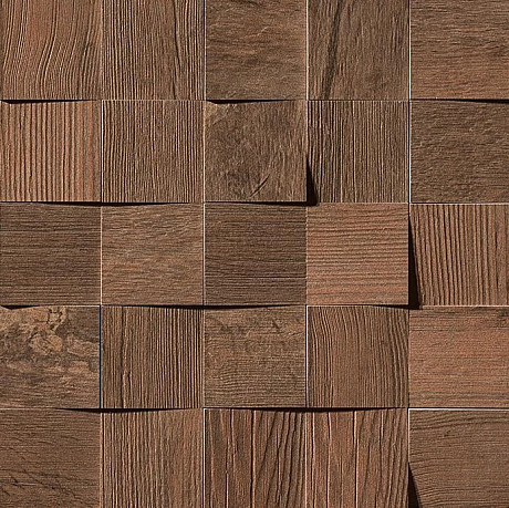Мозаика Axi Dark Oak Mosaico 3D (35x35) AMV9
