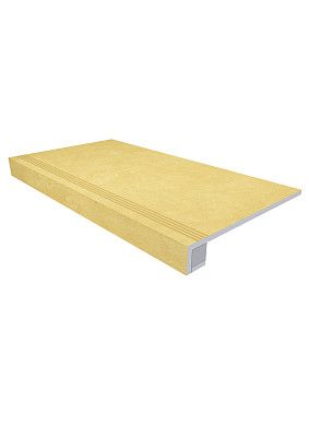 Комплект (Ступень SR04 (33x120) непол. (прямоугол. бортик) с насечками + подступенок (14,5x120)