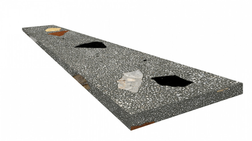 Ступень угловая правая Палладио блэк 620070002372 (33x120) 620070002372