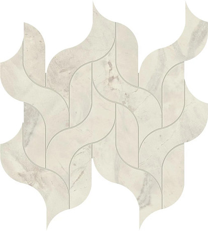 Мозаика Marvel Calacatta Perla Mosaico Waterfall Lappato (27.7x30.5) AF8T