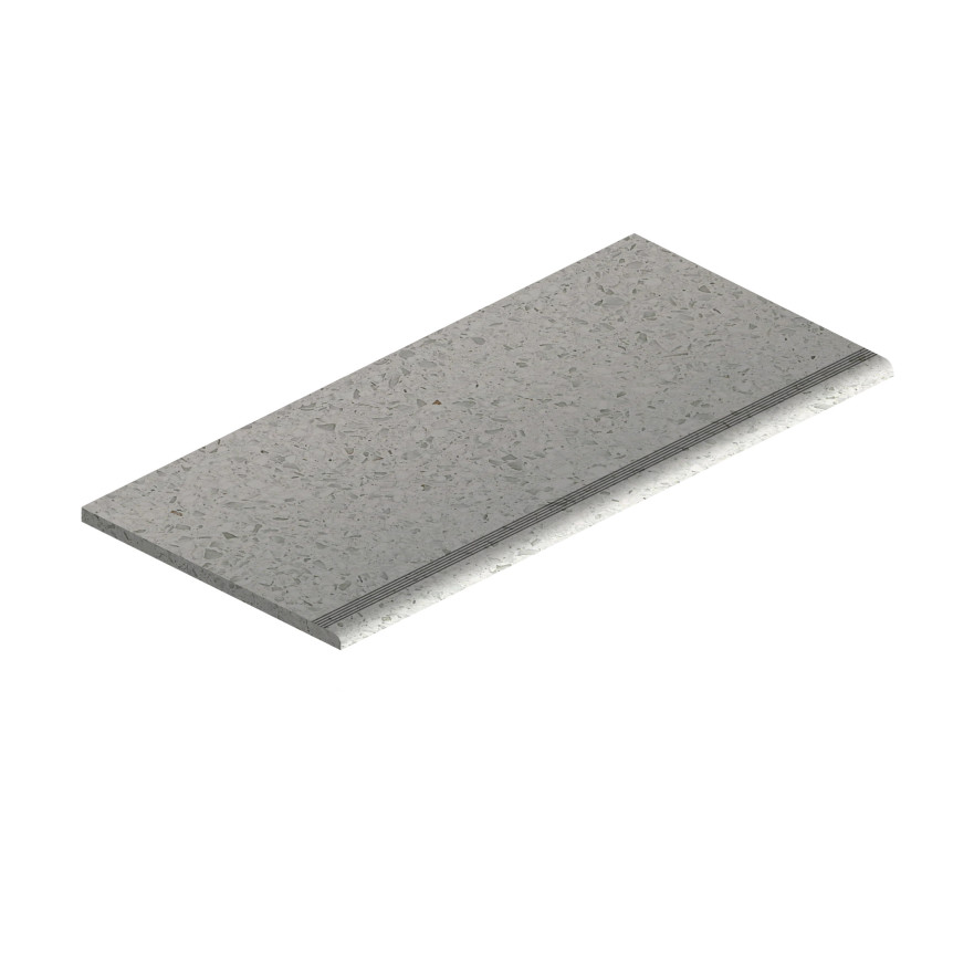 Ступень Marvel Terrazzo White Gradino Matt (30x60) AUDB