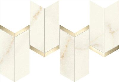 Marvel Calacatta Apuano Mosaico Chevron Lappato AF8W