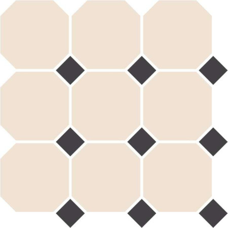 Керамическая мозаика Top Cer OCTAGON Sheet OCT  White DOT Black 4416OCT14 (30х30) 4416OCT14/1C