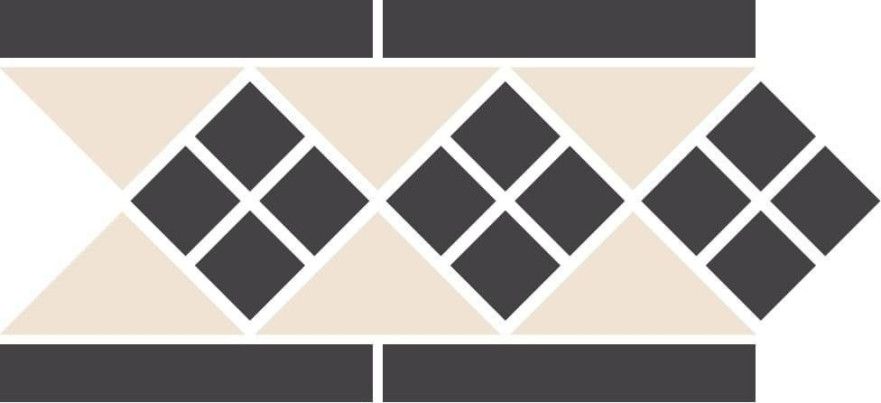 Бордюр Border LISBON 1 Strip (28,1х15,1) Black/White V-LISBON1-B1/1C V-LISBON1-B1/1C