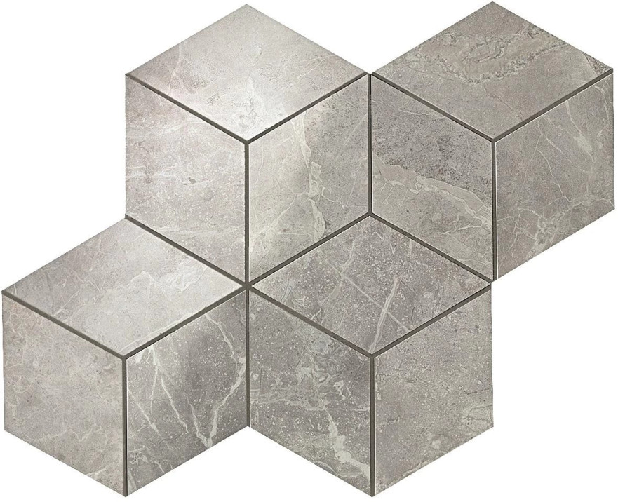Мозаика Marvel Grey Fleury Mos. Esagono Lapp. (30x35) ADVO ADVO