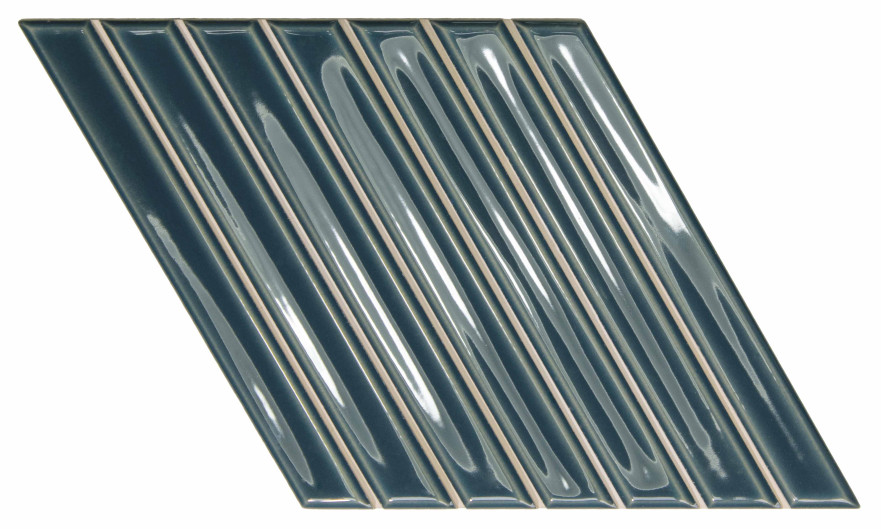 Керамическая плитка Spike Bars A Peacock Blue 15x25,9 135015